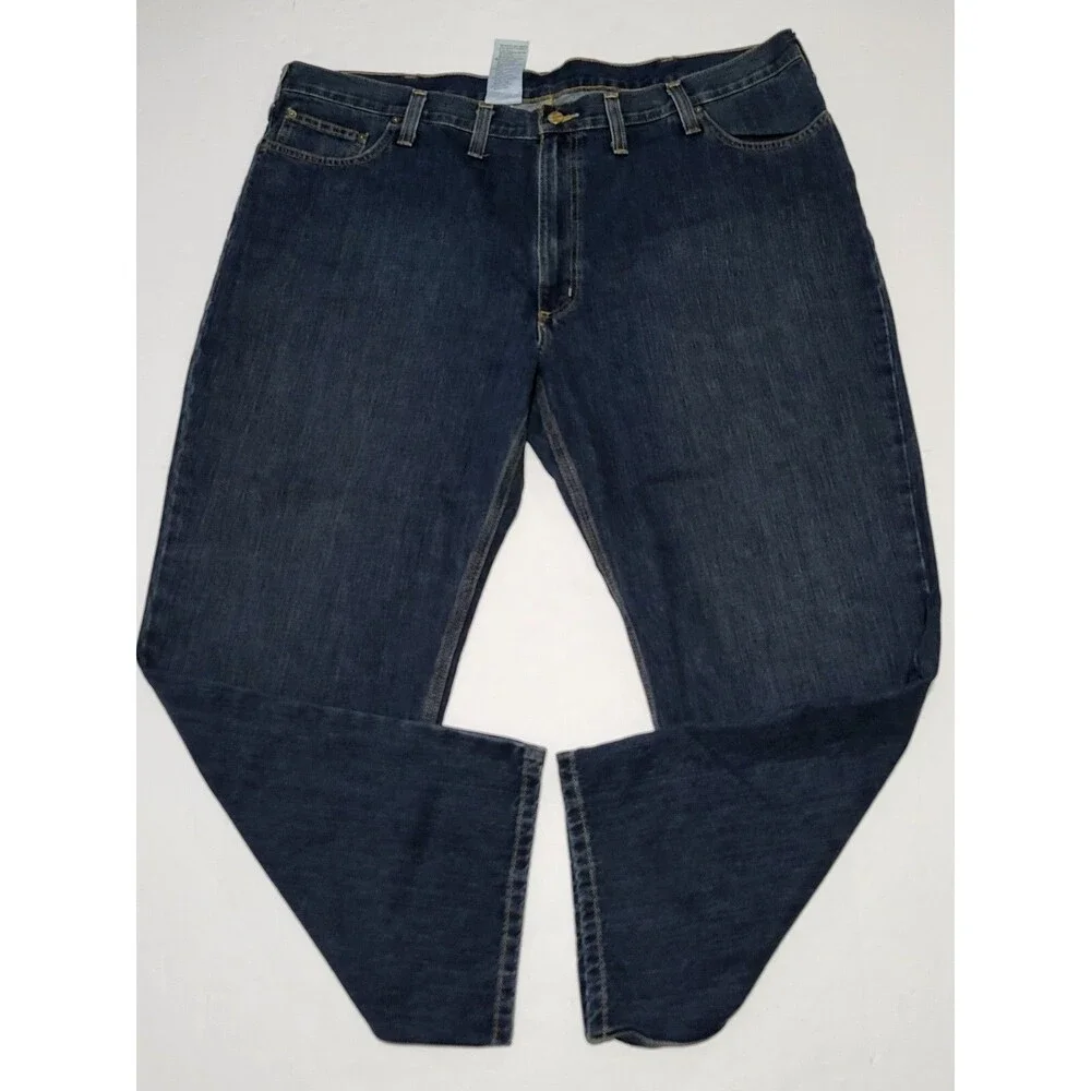 Carhartt Jeans Mens Size 46/30 Relaxed Fit 100% Cotton Blue Denim